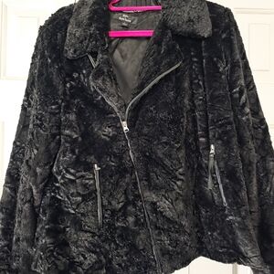 Dennis Basso Black Teddy Jacket